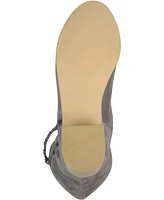 Journee Collection Women's Sanora Stacked Heel Mid Shaft Boots
