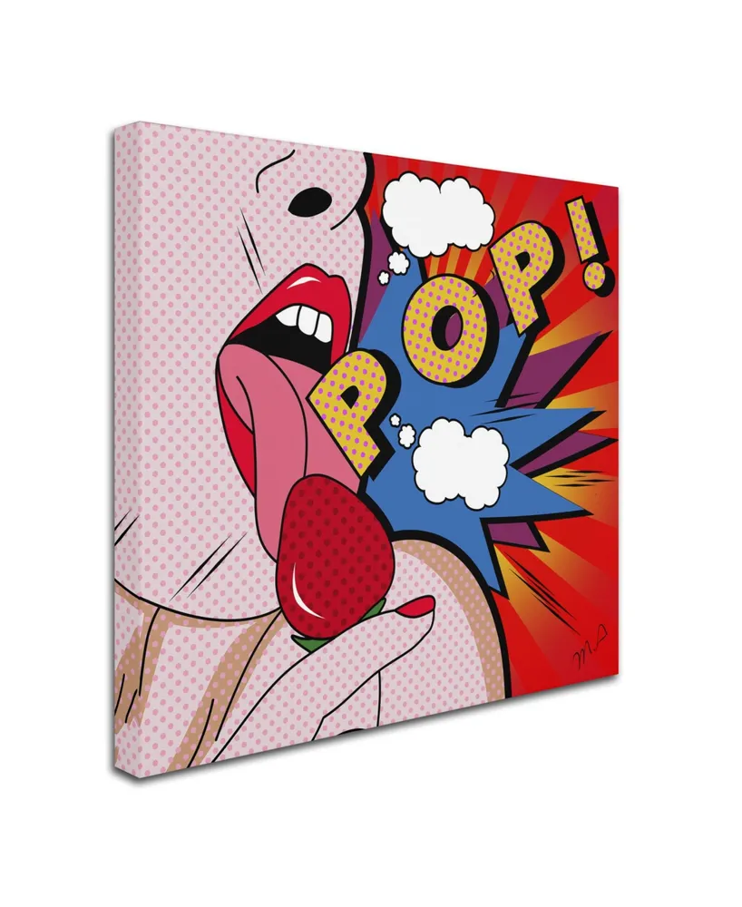 Mark Ashkenazi 'Pop' Canvas Art - 14" x 14"