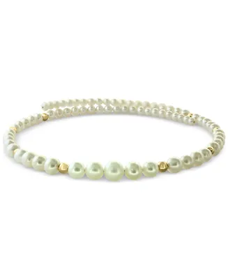 Effy Cultured Freshwater Pearl (4-9mm) & Gold Bead Flexible Choker Necklace in 14k Gold