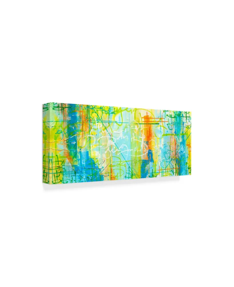 Hanna Bruer 'Border Form' Canvas Art - 20" x 47"