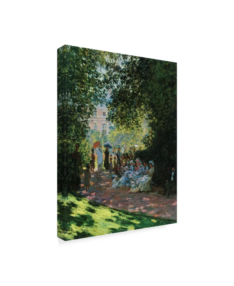 Masters Collection 'Parisians Enjoying Parc Monceau' Canvas Art - 18" x 24"