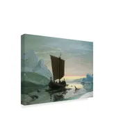 Je Carl Rasmussen 'Erik Rode Discovers Greenland, 1875' Canvas Art - 32" x 24"