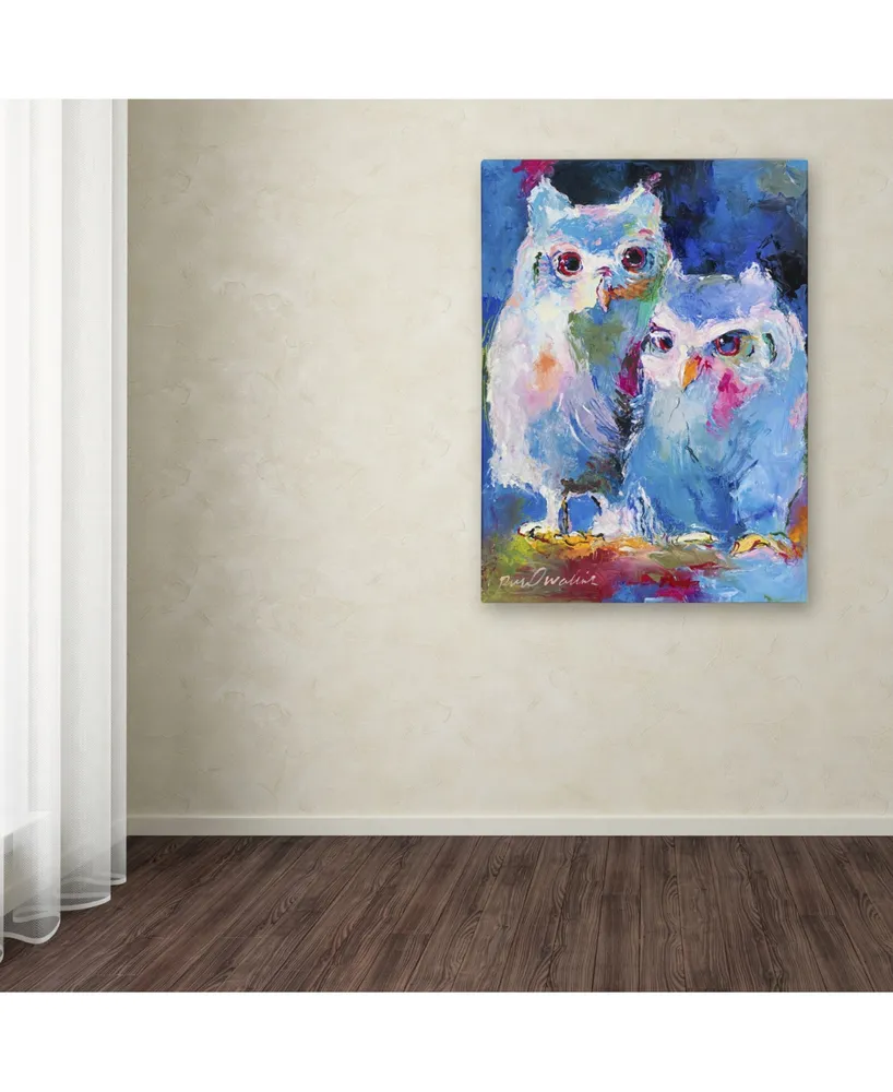 Richard Wallich 'Owls' Canvas Art - 18" x 24"