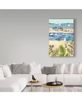 Karen Fields 'Birds In Beach Town' Canvas Art - 22" x 32"