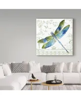 Jean Plout 'Dragonfly Bliss 8' Canvas Art - 14" x 14"