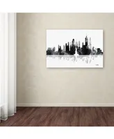 Marlene Watson 'New York New York Skyline Bg-1' Canvas Art - 16" x 24"