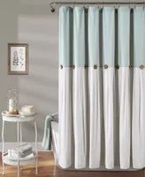 Linen Button 72" x Shower Curtain