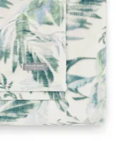 Tommy Bahama Wallpaper Leaves Castaway Ultra Soft Plush Throw, 50" x 70"