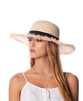 Epoch Hats Company Raffia Straw Raw Edge Floppy Hat