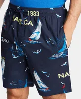 Nautica Men's Cotton Sailboat-Print Pajama Shorts