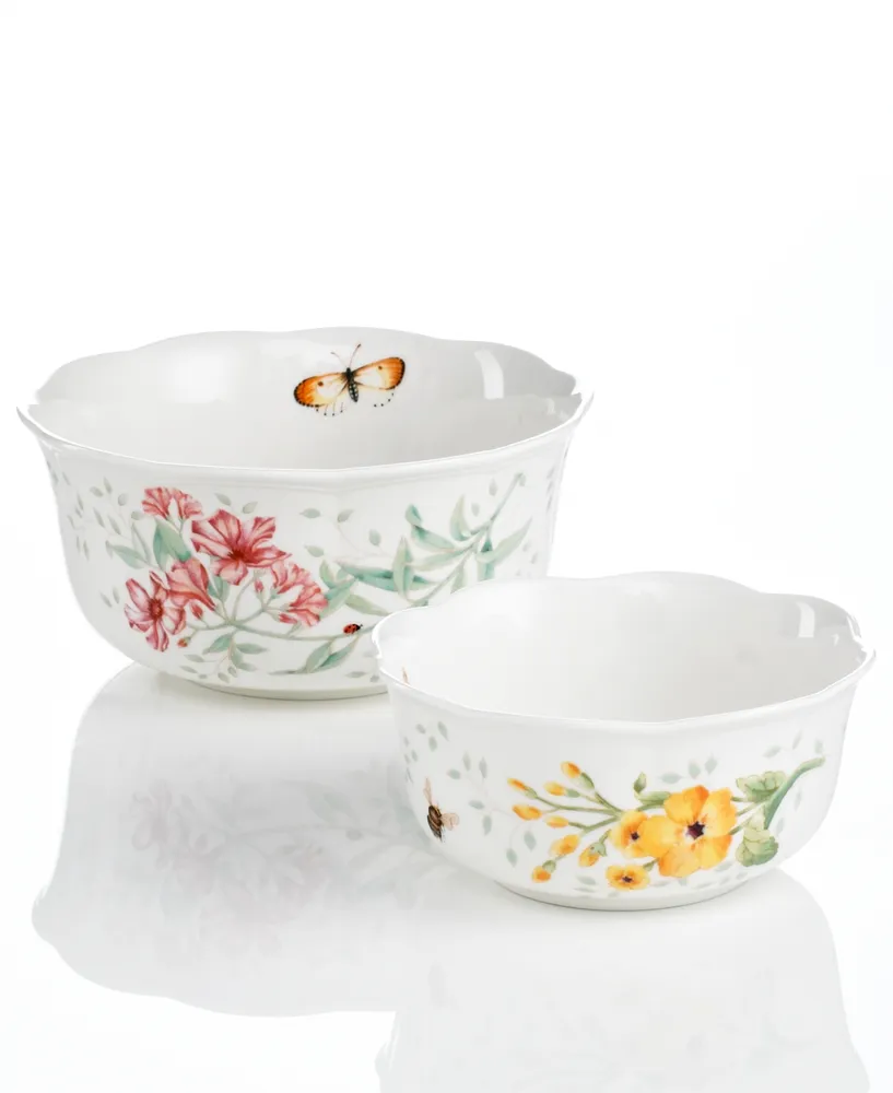 Lenox Butterfly Meadow Set of 2 Nesting Bowls