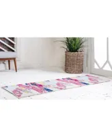 Bayshore Home Newwolf New4 Pink Rug