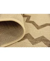 Bayshore Home Outdoor Pashio Pas5 Beige 7' x 10' Area Rug