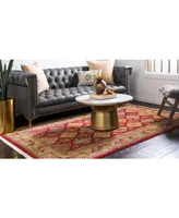 Bayshore Home Harik Har2 Red 5' x 8' Area Rug