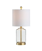 Jonathan Y Duncan 20.5" Glass/Metal Led Table Lamp