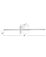 Jonathan Y Makena 28" Dimmable Integrated Led Metal Wall Sconce