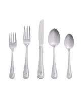 Riverridge Beaded 46 Piece Monogrammed Flatware Set - J, Service for 8