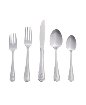 Riverridge Beaded 46 Piece Monogrammed Flatware Set - O, Service for 8