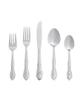 Riverridge Rose 46 Piece Monogrammed Flatware Set - A, Service for 8