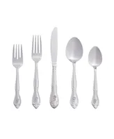 Riverridge Rose 46 Piece Monogrammed Flatware Set - P, Service for 8