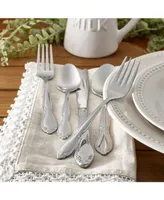 Riverridge Rose 46 Piece Flatware Set, Service for 8