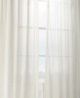 Half Price Drapes Gardenia Textured Faux Linen Sheer Curtain