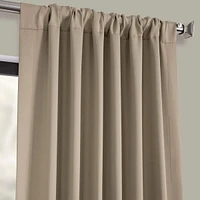 Half Price Drapes Classic Taupe Room Darkening Curtain
