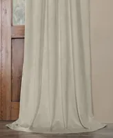 Half Price Drapes Cool Beige Signature Velvet Blackout Curtain