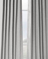 Half Price Drapes Vista Grey Textured Bellino Room Darkening Curtain