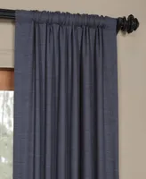 Half Price Drapes Wild Blue Textured Bellino Room Darkening Curtain
