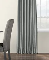 Half Price Drapes Platinum Faux Silk Taffeta Blackout Curtain