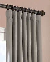 Half Price Drapes Neutral Grey Extra Wide Room Darkening Curtain