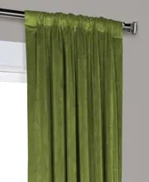 Half Price Drapes Basque Green Signature Velvet Blackout Curtain