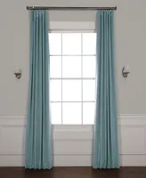 Half Price Drapes Skylark Blue Signature Velvet Blackout Curtain