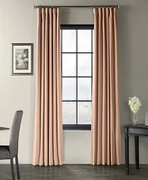 Half Price Drapes Rosey Dawn Signature Velvet Blackout Curtain