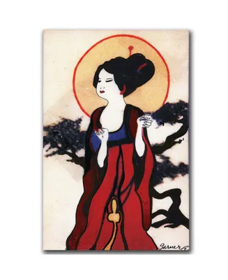 Garner Lewis 'Japanese Woman' Canvas Art - 24" x 16"