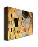 Gustav Klimt 'The Kiss' Canvas Art - 32" x 24"