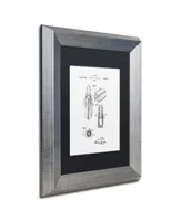 Claire Doherty 'Chanel Lipstick Case Patent White' Matted Framed Art - 11" x 14"