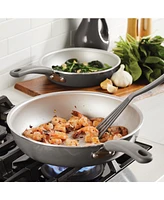 Rachael Ray Create Delicious Aluminum Nonstick Skillet 9.5" and 11.75" Twin Pack