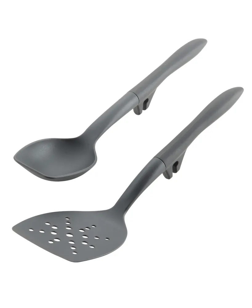 Rachael Ray Tools and Gadgets Lazy Flexi Turner Scraping Spoon Set, Teal