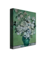 Vincent Van Gogh 'Vase of Roses' Canvas Art - 32" x 24"