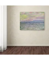 Claude Monet 'Coucher de Soleil a Pourville' Canvas Art - 47" x 35"