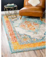 Bayshore Home Brio Bri1 Blue Rug