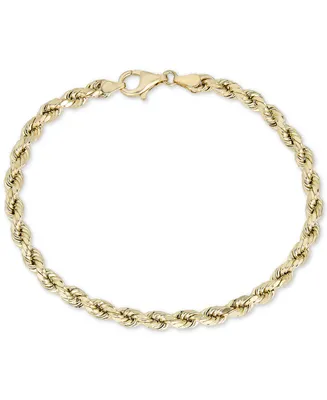 Rope Chain Bracelet in 10k Gold