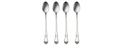 Oneida True Rose Set/4 Tall Drink Spoons