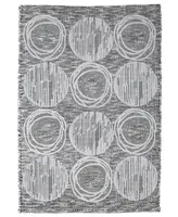 Avanti Galaxy Circle Shimmering Metallic Cotton Bath Rug, 20" x 30"