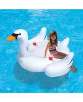 Blue Wave Sports Elegant Giant Swan 73" Inflatable Ride-On Swimming Pool Float