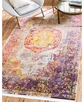 Closeout! Bayshore Home Kenna Ken7 Multi 5' 5" x 8' Area Rug