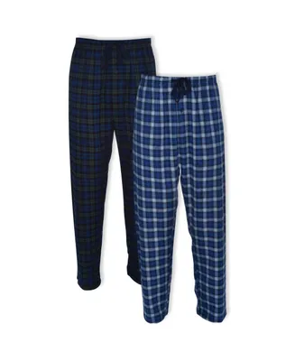 Hanes Men's Big and Tall Flannel Sleep Pant, 2 Pack