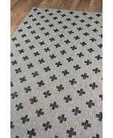 Novogratz Villa Vi- Gray 6'7" x 9'6" Outdoor Area Rug